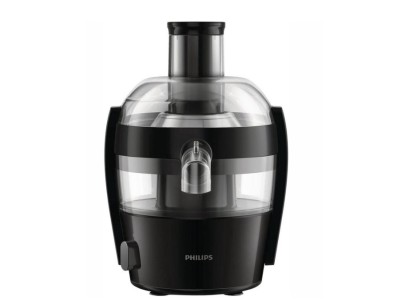 Соковитискач Philips Viva Collection відцентрований 500Вт, чаша-0.5л, жмих-1л, пластик, чорний