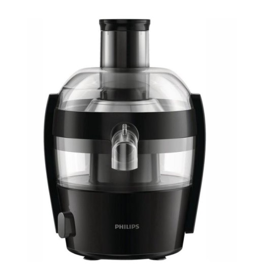 Соковитискач Philips Viva Collection відцентрований 500Вт, чаша-0.5л, жмих-1л, пластик, чорний