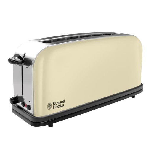 Тостер Russell Hobbs Classic, 1100Вт, довгі слоти, метал, бежевий