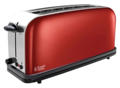 Тостер Russell Hobbs Classic 1100Вт, довгі слоти, метал, червоний