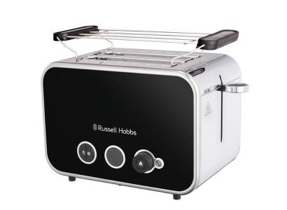 Тостер Russell Hobbs Distinctions 2-Slice 1670Вт, підігрів, розморожування, пластик, чорний