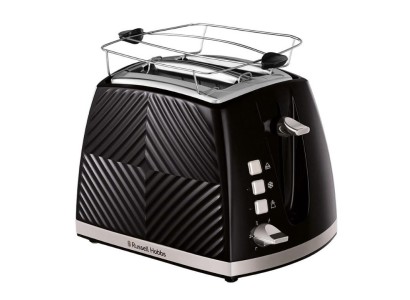 Тостер Russell Hobbs GrooWe 2 Slice 850Вт, підігрів, розморожування, пластик, чорний