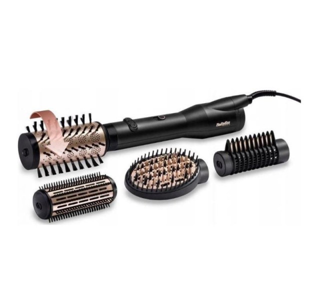 Фен-щітка Babyliss, 650Вт, 2 режими, хол. обдув, кераміка, чорний