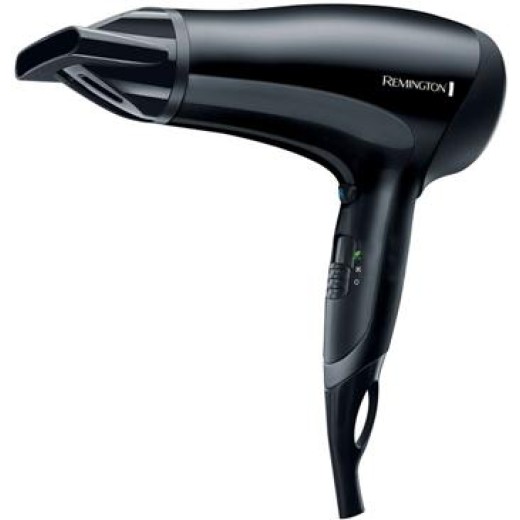 Фен Remington Power Dry 2000, 2000Вт, 3 режими, іоніз-я, хол. обдув, еко режим, чорний