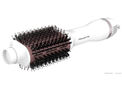 Фен-щітка Rowenta Volumizer Oval Brush, 800Вт, 3 режими, іоніз-я, кераміка, біло-рожевий