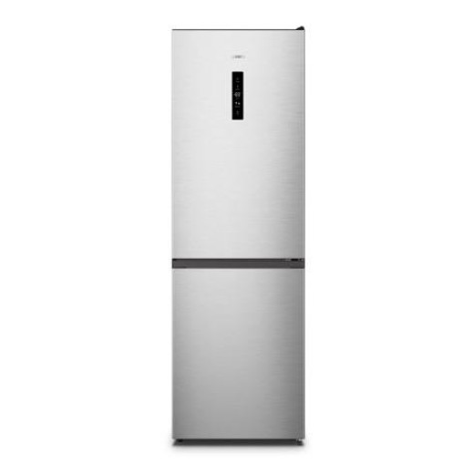 Холодильник Gorenje з нижн. мороз. камерою, 185х60х60см, 2 дв., Х- 207л, М- 93л, A++, NoFrost Plus, Fresh zone, Зовн. Диспл, сірий