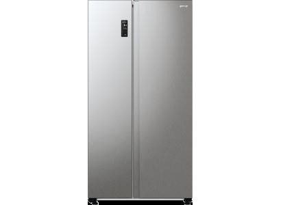 Холодильник SBS Gorenje, 179х67х92см, 2 двері, 356( 191)л, А++, NF+, Інв. , Зона св-ті, Зовн. Диспл, матовий сірий