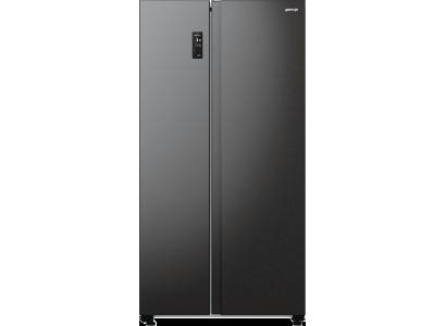 Холодильник SBS Gorenje, 179х67х92см, 2 двері, 356(191)л, А++, NF+, Інв., Зона св-ті, Зовн. Диспл, чорний