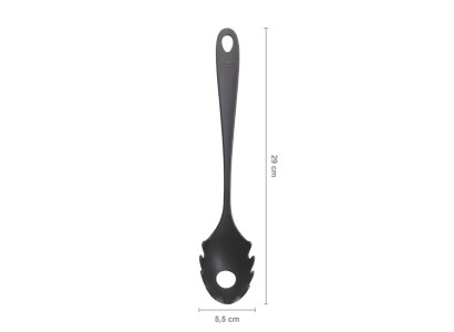 Ложка для спагеті Fiskars Essential, 28.5см, пластик, чорний