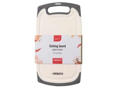 Дошка кухонна Ardesto Gemini, 25х15х0.8см, пластик, білий