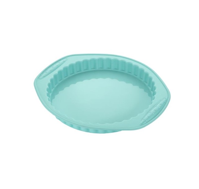 Форма для випікання Ardesto Tasty baking, 30.5*27*3см, силікон, кругла, блакитний