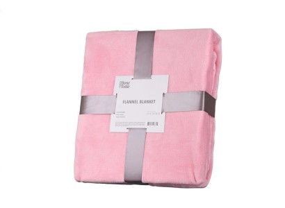 Плед Ardesto Flannel, 200х220см, 100% поліестер, рожевий