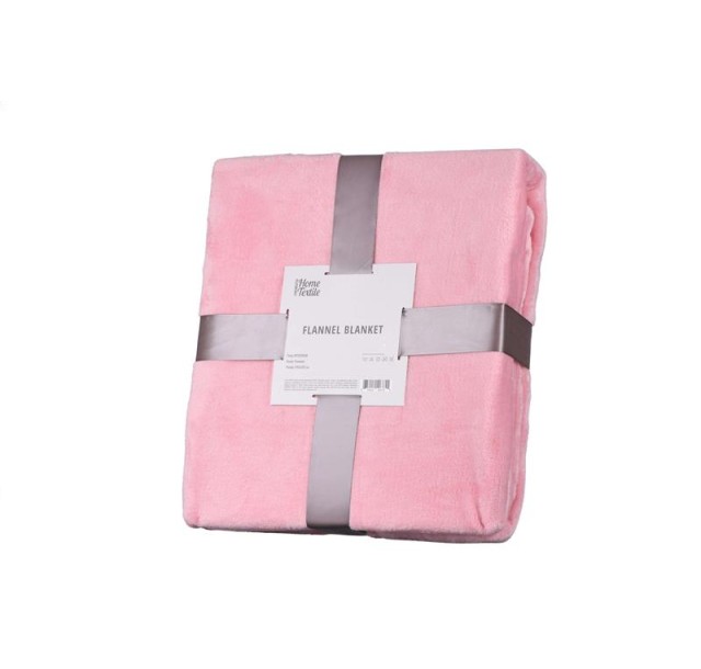 Плед Ardesto Flannel, 200х220см, 100% поліестер, рожевий