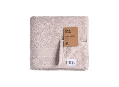 Рушник махровий Ardesto SuperSoft, 50х90см, 100% бавовна, бежевий