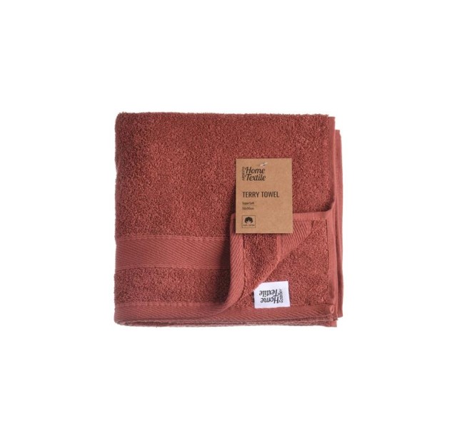 Рушник махровий Ardesto SuperSoft, 50х90см, 100% бавовна, червонувато-брунатний