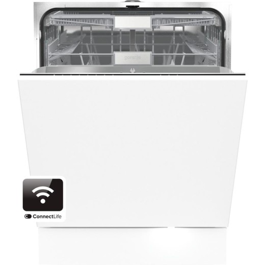 Посудомийна машина Gorenje вбудовувана, 16компл., A+++, 60см, інвертор,Wi-Fi, сенсорн.упр, 3и кошики, білий