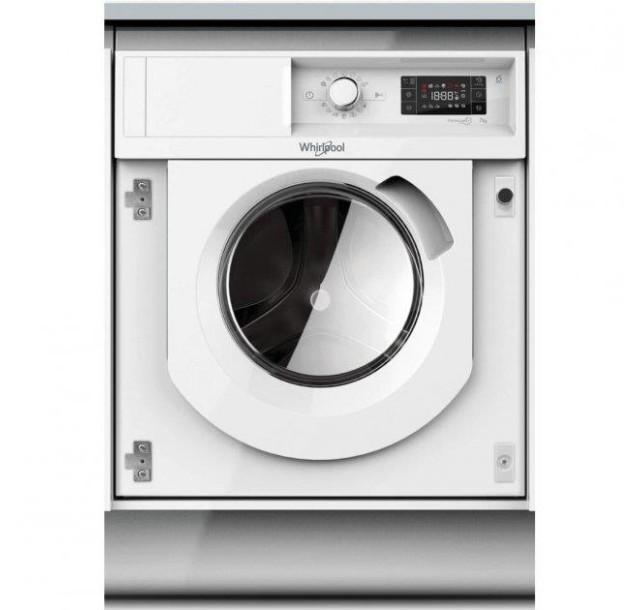 Пральна машина Whirlpool вбудована фронтальна, 7кг, 1400, A+++, 60см, дисплей, пара, інвертор, білий