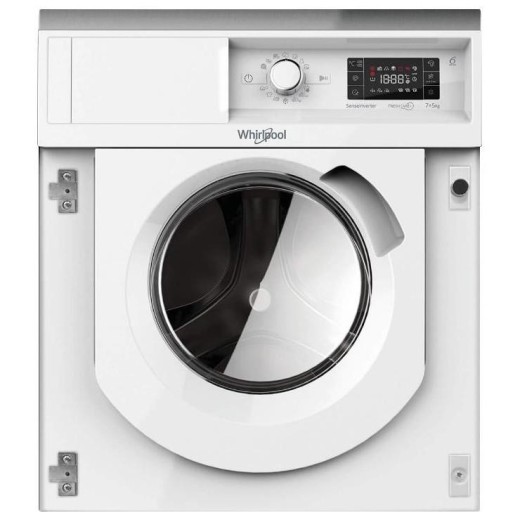 Прально-сушильна машина Whirlpool вбудована фронтальна, 7(5)кг, 1400, A+++, 60см, дисплей, пара, інвертор, білий