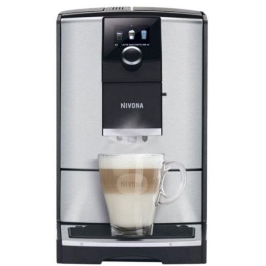 Кавомашина Nivona CafeRomatica 2.2л, зерно + мелена, автомат.капучинатор, авторецептів - 5, сіро - чорний