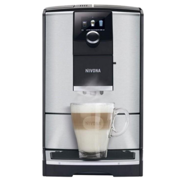 Кавомашина Nivona CafeRomatica 2.2л, зерно + мелена, автомат.капучинатор, авторецептів - 5, сіро - чорний