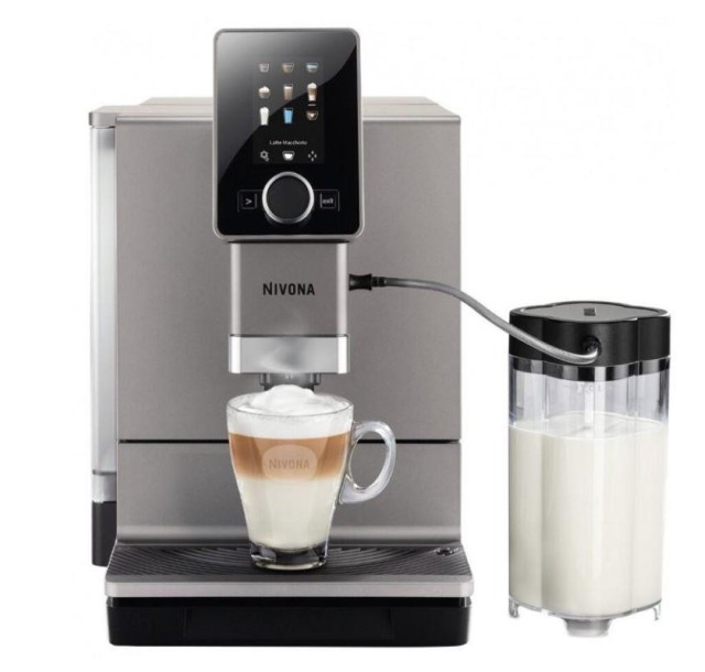 Кавомашина NIVONA CafeRomatica 2.2л, зерно + мелена, автомат.капучинатор, авторецептів. - 9, сріблястий