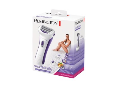 Бритва електр. Remington сіткова Smooth&Silky,  бритв.головок-2, сух.+волог., жіночий тример, біло-фіолетовий