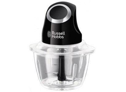 Подрібнювач Russell Hobbs Matte Black, 200Вт, чаша-500мл, скло, корпус-пластик, чорний