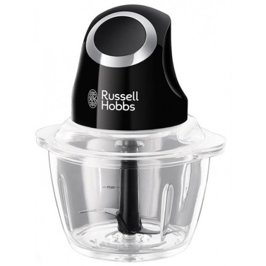 Подрібнювач Russell Hobbs Matte Black, 200Вт, чаша-500мл, скло, корпус-пластик, чорний