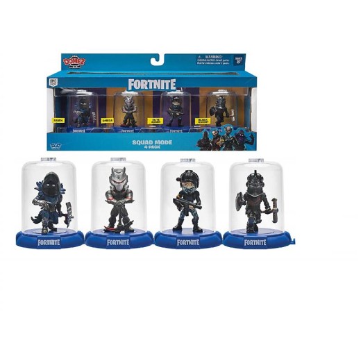 Набір колекційних фігурок Domez Fortnite Launch Squad Omega, Raven, Elite Agent, Black Knight