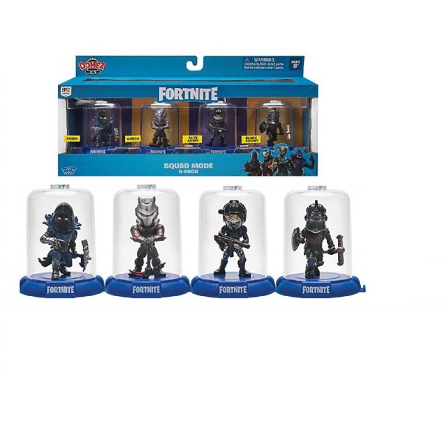 Набір колекційних фігурок Domez Fortnite Launch Squad Omega, Raven, Elite Agent, Black Knight