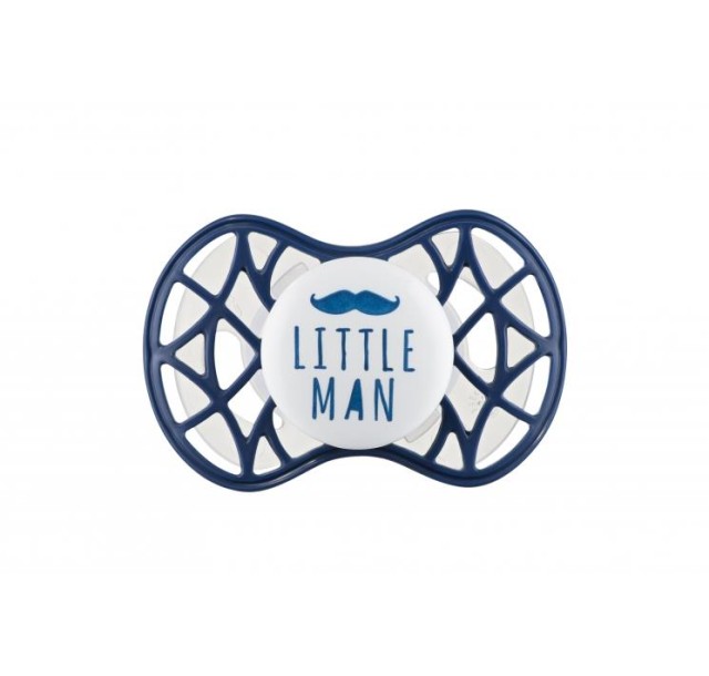 Пустушка Nuvita Air55 Cool 6міс+, ортодонтична, LITTLE MAN, темно-синій