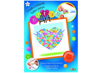 Набір для творчості Sequin Art Button Сердечко 26*26см