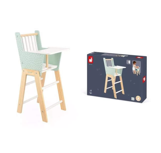 Стілець Janod для ляльки м'ятний