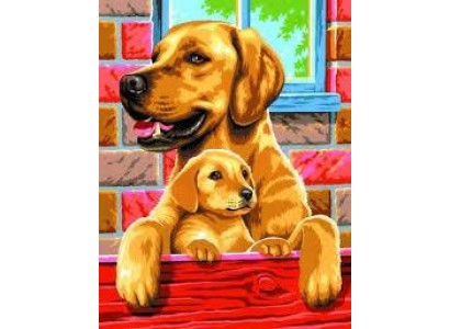 Набір для творчості Sequin Art Painting by numbers Junior-pairs Собаки 23*30см, 2од.