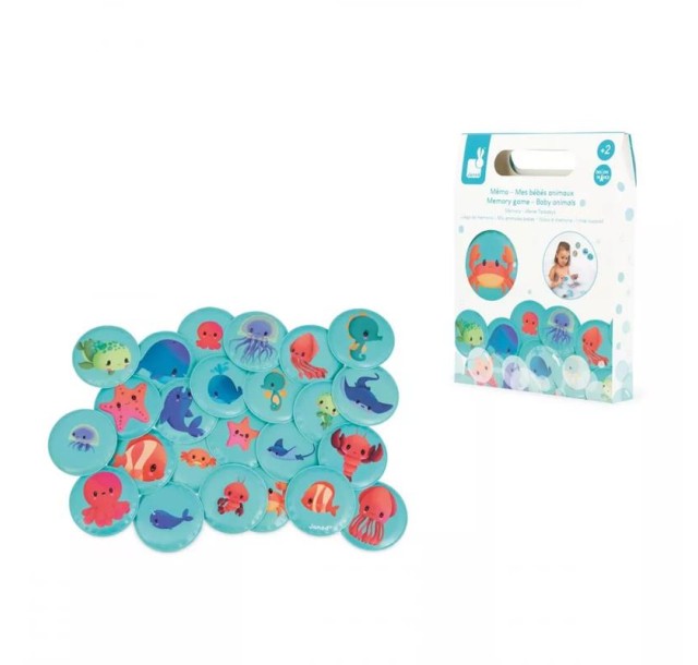 Гра-мемо для купання Janod Дитинчата тварин 24ел