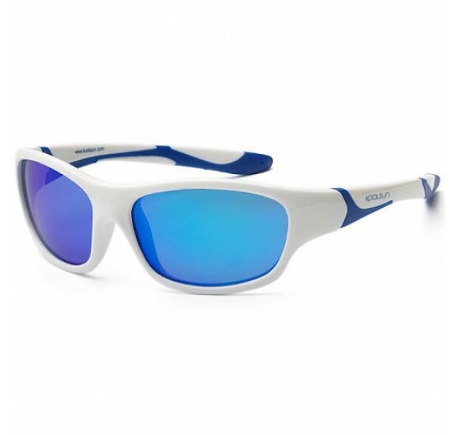 Дитячі сонцезахисні окуляри Koolsun Sport, 3-8р, біло-блакитний