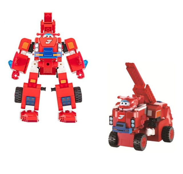 Конструктор-трансформер Super Wings Small Blocks 2-in-1 Buildable Transforming Vehicle Джетт (Jett)