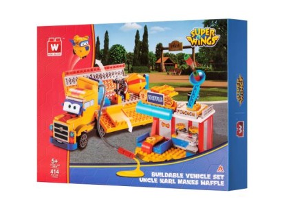 Конструктор Super Wings Small Blocks Buildable Vehicle Set вантажівка і магазин