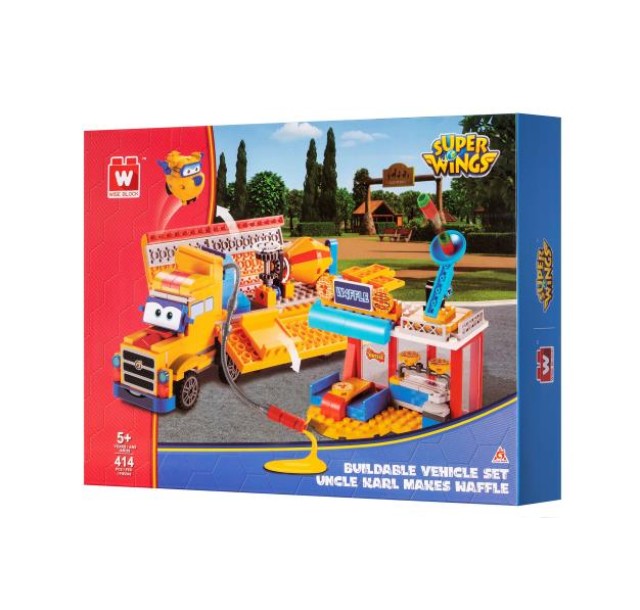 Конструктор Super Wings Small Blocks Buildable Vehicle Set вантажівка і магазин