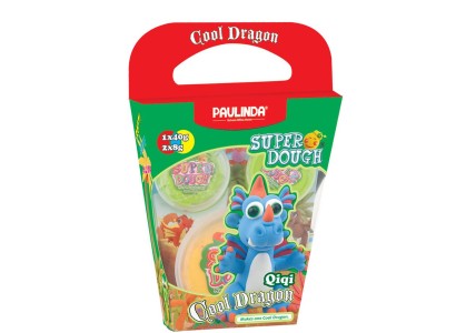 Маса для ліплення Paulinda Super Dough Cool Dragon Дракон блакитний