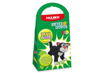 Маса для ліплення Paulinda Super Dough Fun4one Кіт рухомі очі