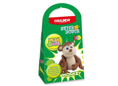 Маса для ліплення Paulinda Super Dough Fun4one Мавпа рухливі очі