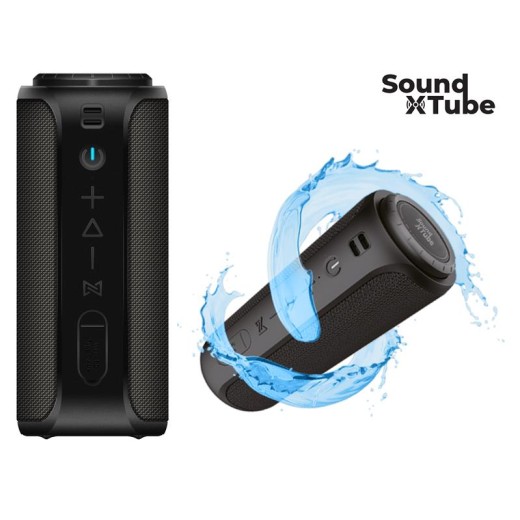 Акустична система 2E SoundXTube TWS, MP3, Wireless, Waterproof Black