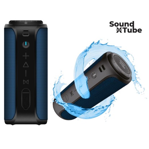 Акустична система 2E SoundXTube TWS, MP3, Wireless, Waterproof Blue