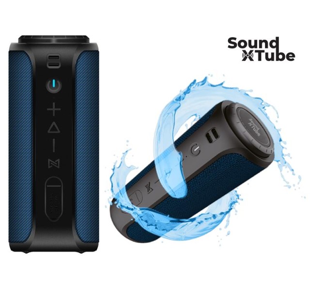 Акустична система 2E SoundXTube TWS, MP3, Wireless, Waterproof Blue