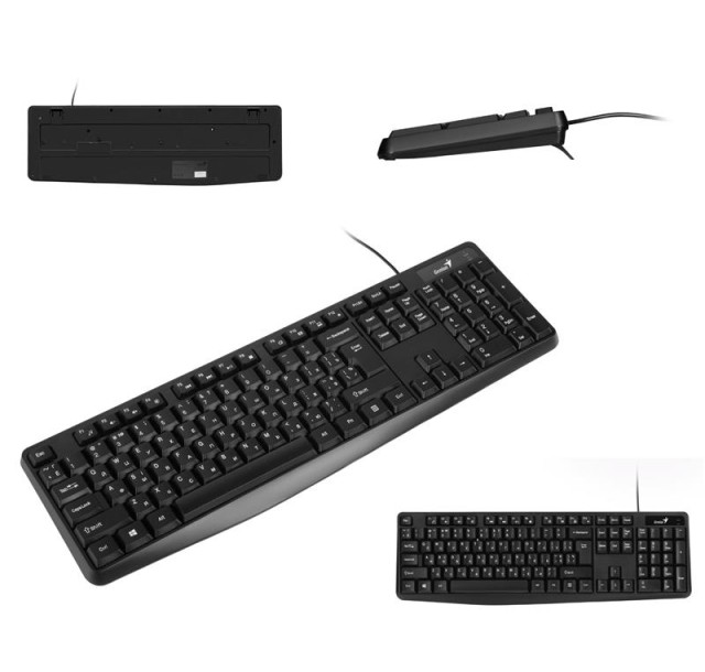 Клавіатура мембранна Genius KB-117, 104key, USB-A, EN/UKR/RU, чорний