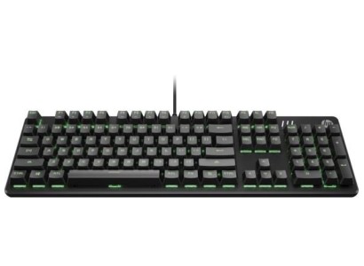 Клавіатура механічна HP Pavilion Gaming 550, 104key, Red Hybrid Switch, USB-A, EN/RU, RGB, чорний