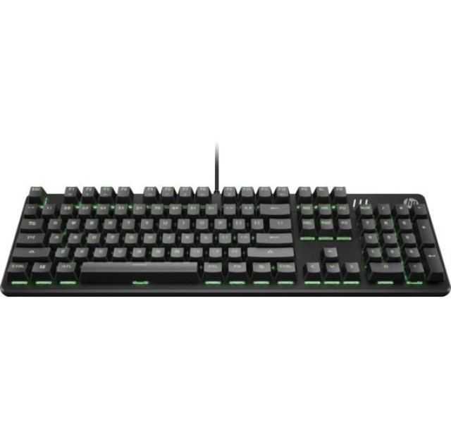 Клавіатура механічна HP Pavilion Gaming 550, 104key, Red Hybrid Switch, USB-A, EN/RU, RGB, чорний