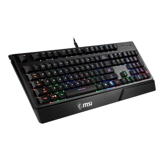 Клавіатура мембранна MSI Vigor GK20 UA 104key, USB-A, EN/UKR/RU, ColorLED, чорний