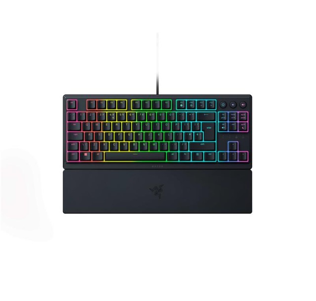 Клавіатура механічна Razer Ornata V3 TKL 84key, Mecha-Membrane Switch, USB-A, EN/UKR RGB, чорний